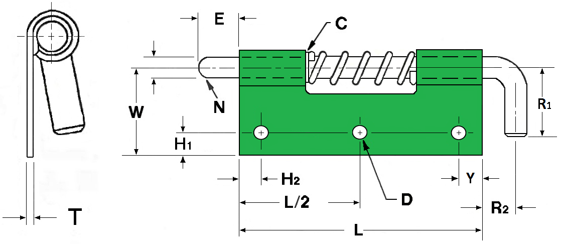 latch hinge diagram